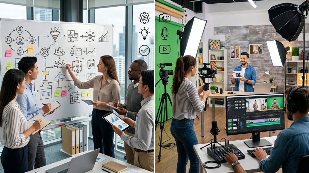 Content strategy vs content production