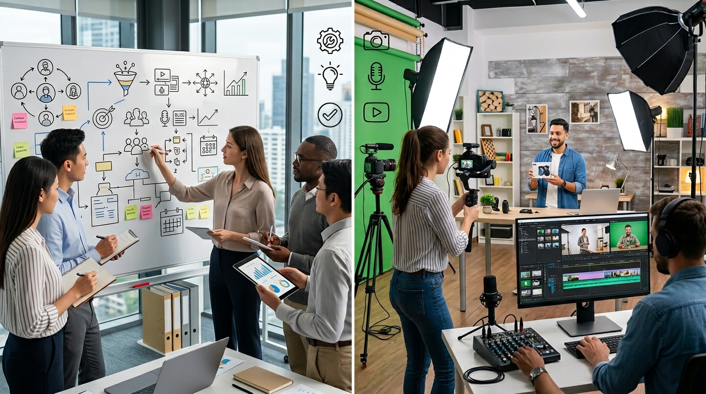 Content strategy vs content production