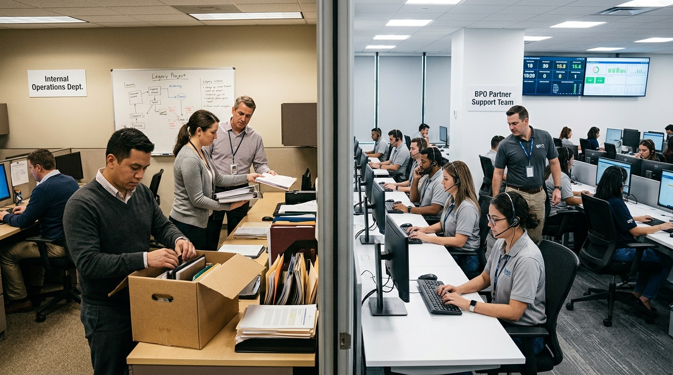 Transition from internal teams to BPO